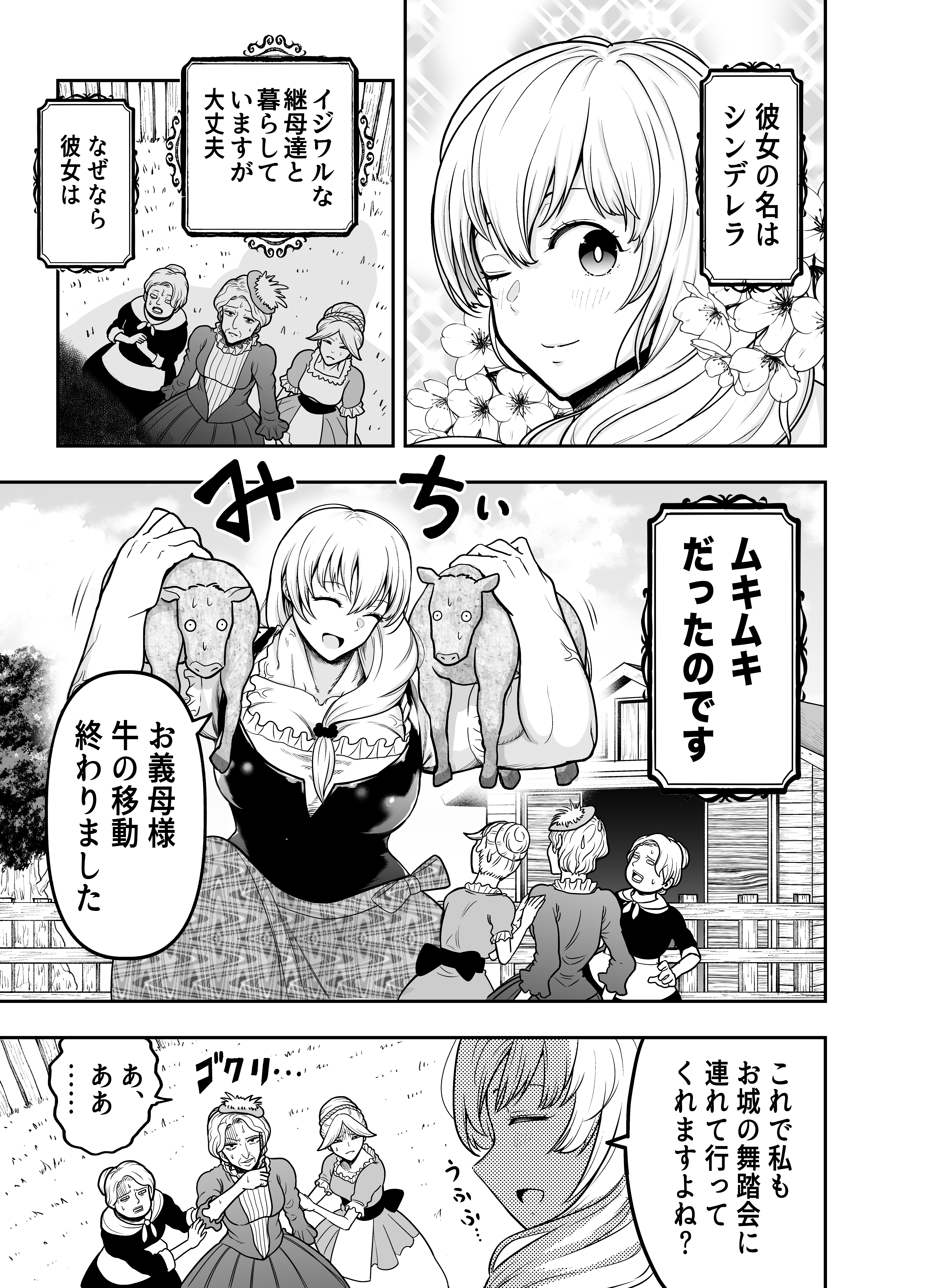 全てを筋肉で解決する童話　シンデレラ編